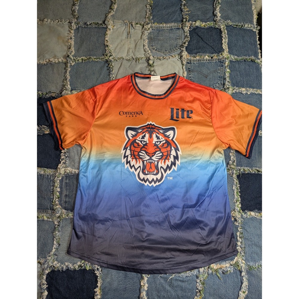 Detroit Tigers Baseball Soccer Jersey Men's XL Tigres FC Futbol MLB SGA 2024‎